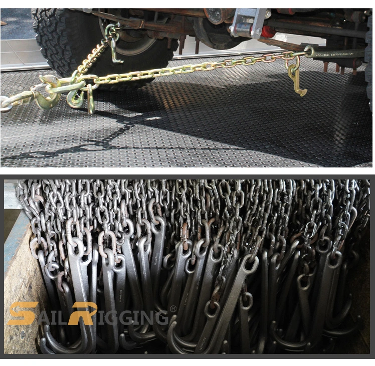 Wholesale Tow Tralier Chain Link Chain with Hooks Drag Chain