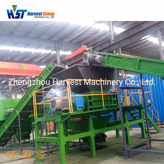 High Capacity Rubber Crumb Shredder Machine Waste Tire Recycling Equipment