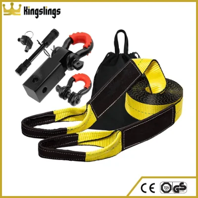 Tow Strap Recovery Kit Towing Rope with 3/4