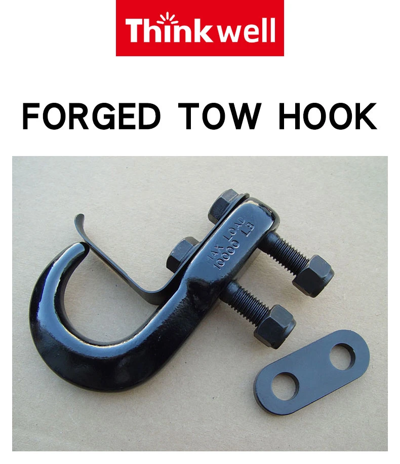 Thinkwell Forged Steel Trailer Hook Tow Hook with Latch