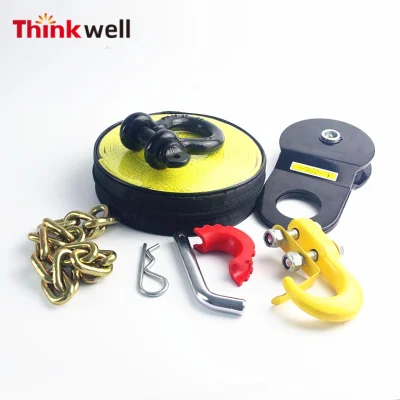 Heavy Duty Winch Kit for Truck Vehicle Recovery Winch Accessory Kit Rigging Kit